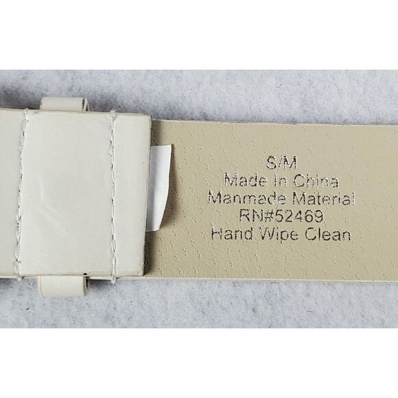 No Boundaries Kids Belt w/Patches Size S/M White Unicorn Rainbow Rose Kidcore - Picture 5 of 9